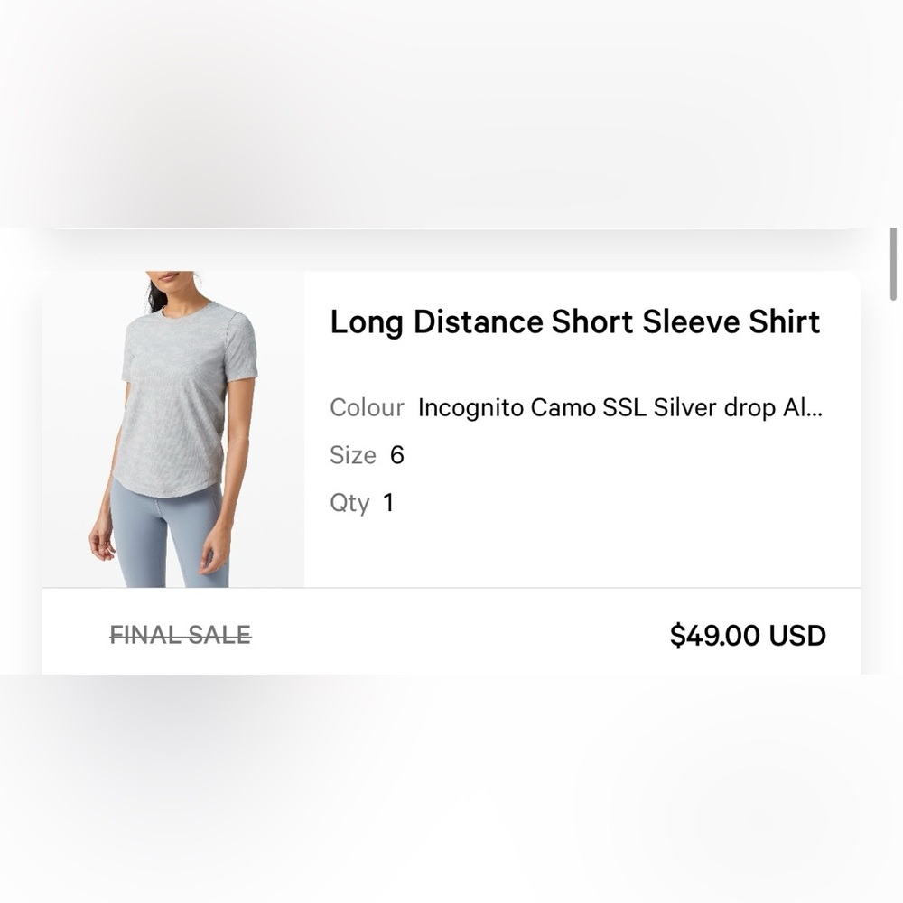 lululemon athletica Gray Short Sleeve Shirt